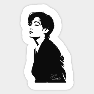 BTS Taehyung ,95 TAEHYUNG back T-Shirt Sticker